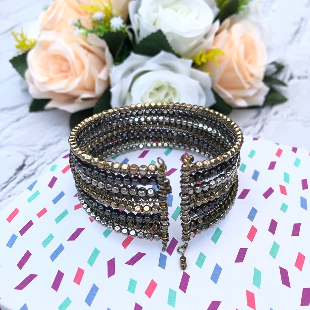 Stacked bead bracelet